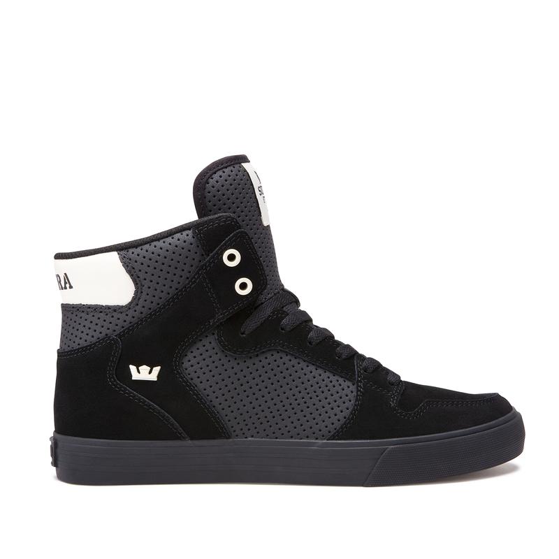 Zapatillas Altas Supra Argentina Hombre - VAIDER Negras / Gris (SRIZV-3851)